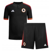 Camisa de Futebol AS Roma Equipamento Alternativo Infantil 2023-24 Manga Curta (+ Calças curtas)